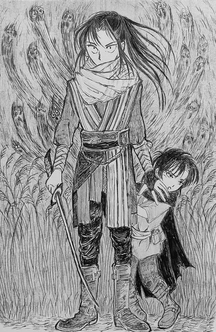 真茂ブラザーズ

にーちゃん…

後ろに黒ニョロニョロきた…

#漫画が読めるハッシュタグ  #イラスト #イラスト好きな人と繋がりたい  #アナログ絵を流してアナログ民を増やそう  #アナログ絵  #アナログ絵描きさんと繋がりたい  #ペン画  #漫画好きと繋がりたい 