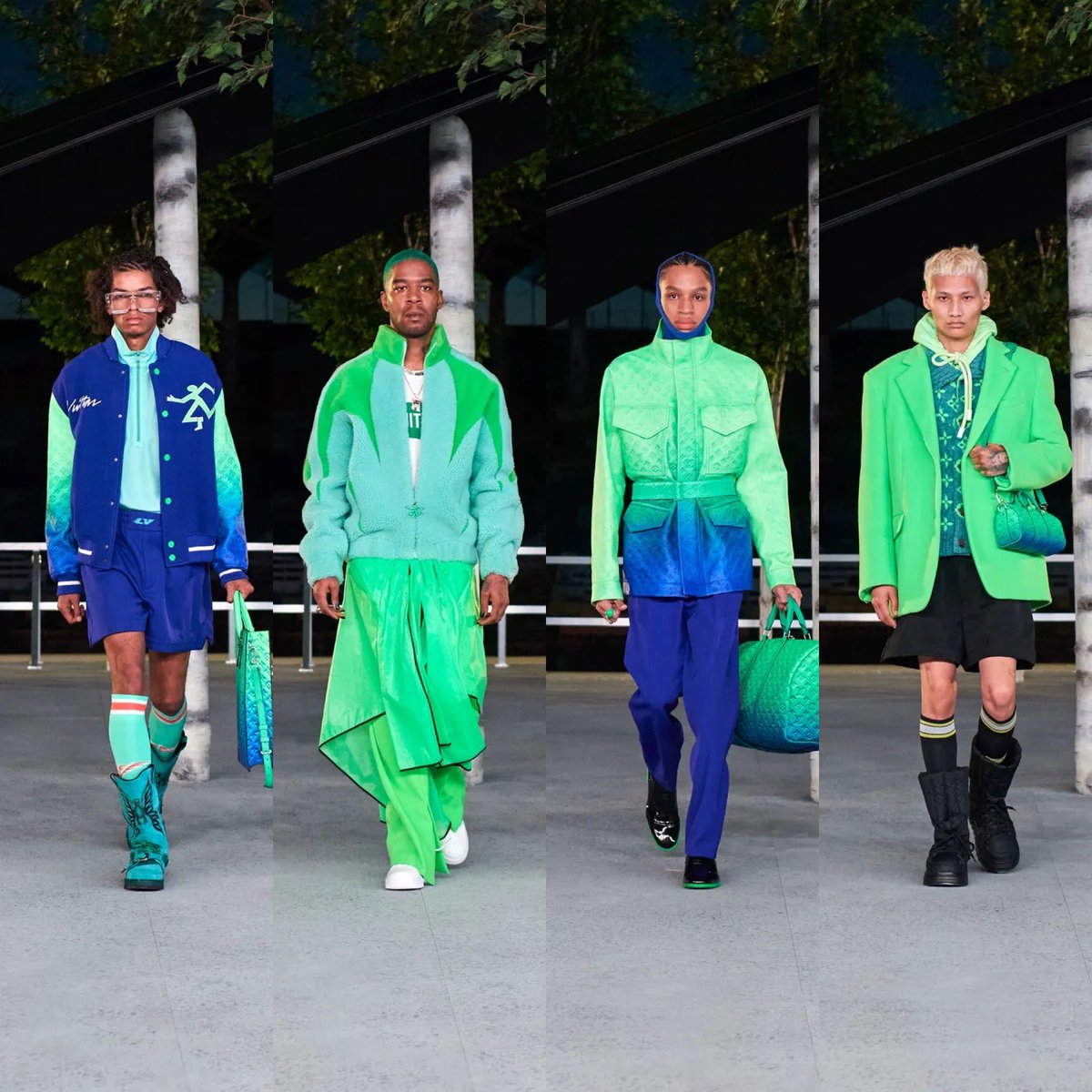 mefeater's tweet photo. The Virgil Was Here collection was absolutely beautiful. What a way to end a legacy 💚 https://t.co/EfplOkaz8m