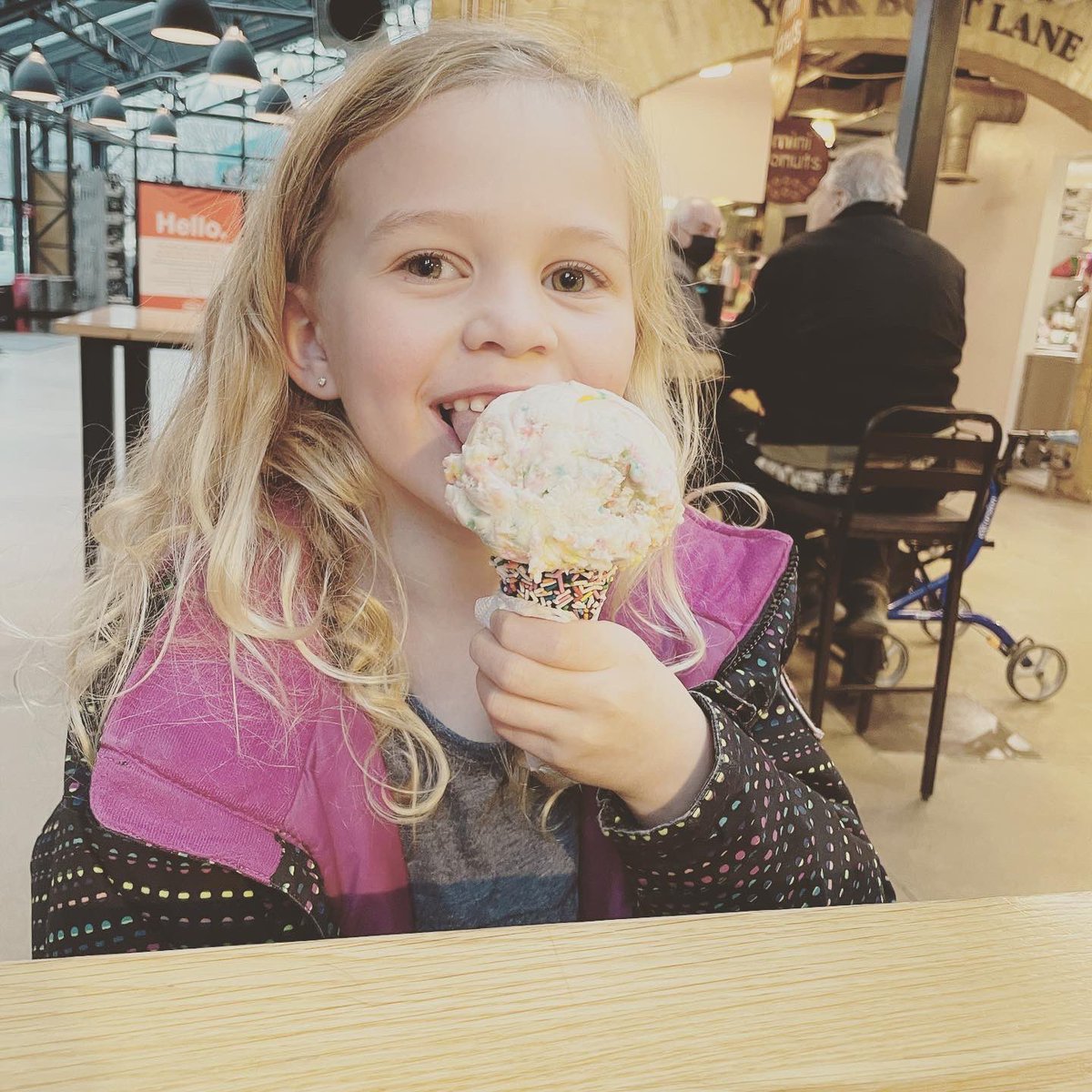 JamieSlight's tweet photo. So excited to have first dose on the books. The Supersite at @RBCConvCtreWpg is welcoming and accommodating. Both kids were great, but it was so nice to know there were options if things went poorly. Thank you science and @jossreimer 😁 #VaccinesAndIceCreams https://t.co/axkqrNbqWK