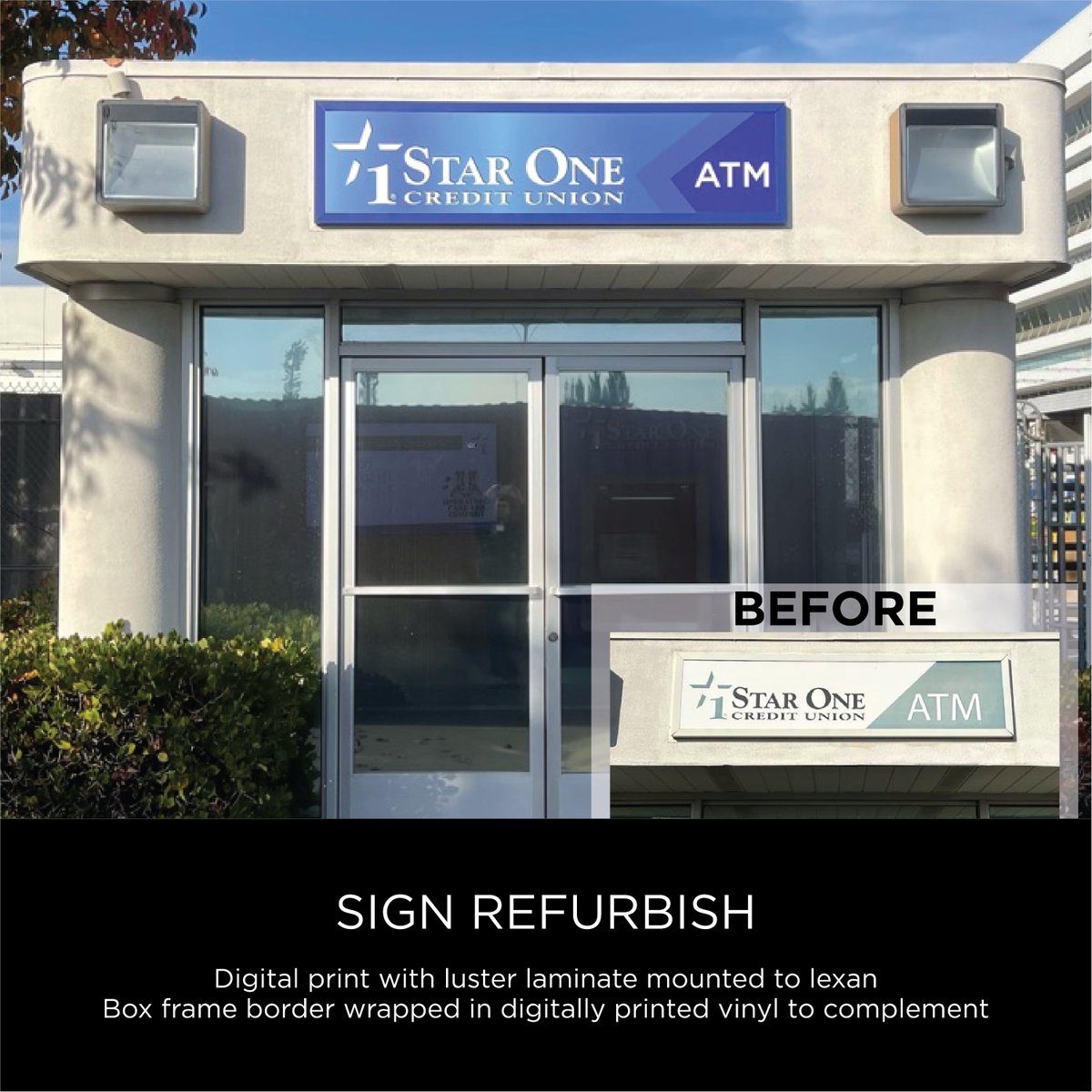 Pro_Signs_Inc's tweet photo. Exterior signs may fade or get damaged over time due to age and/or weather. If you feel its time for an update, Pro Signs can help you refurbish your sign using the latest trends to leave you with a fresh modern look. 
#exteriorsign #signdesign #signrefurbish #bayareasigns https://t.co/idoR2XQYK6