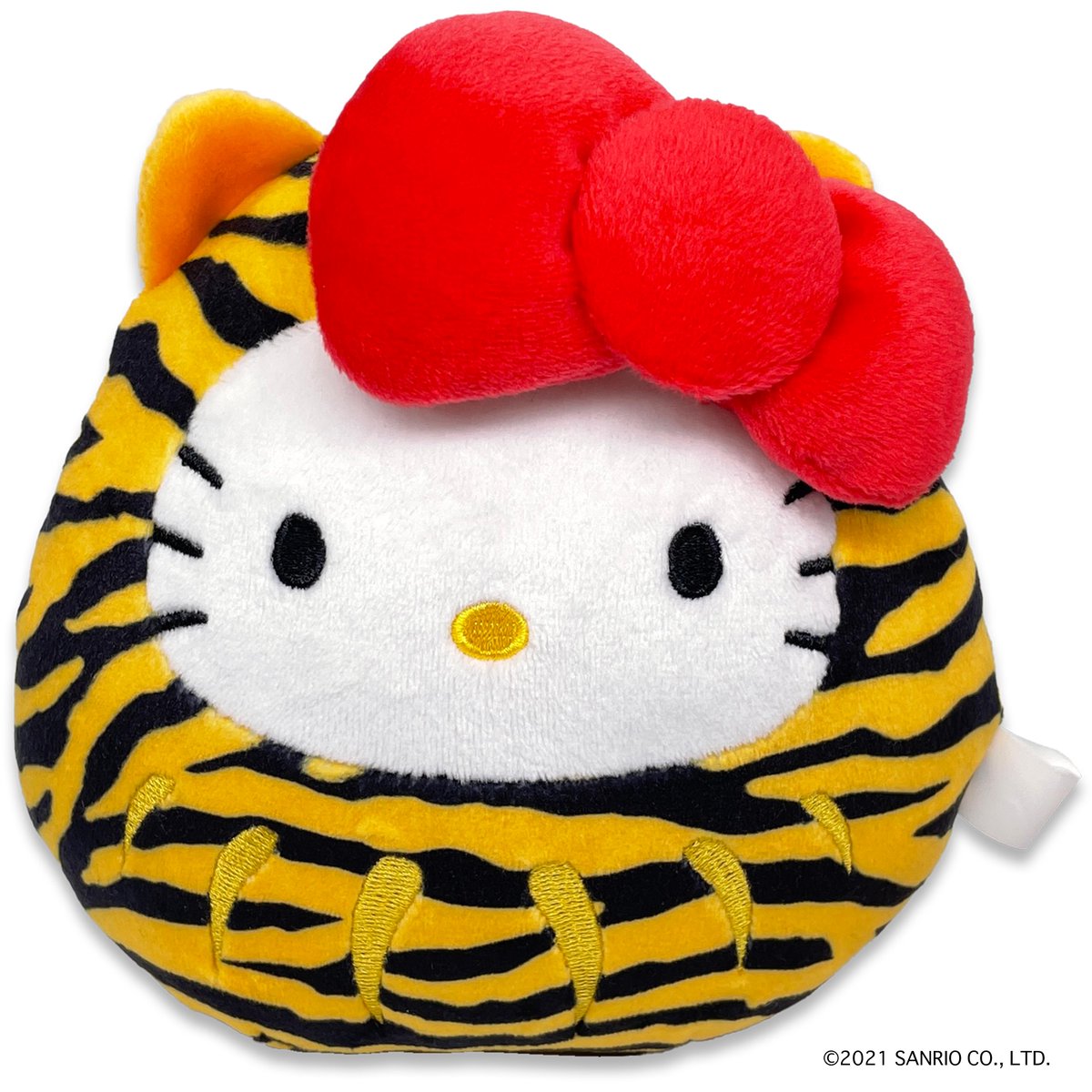 キティちゃん「ハローキティ 福寅ヌイグルミ・M寅に扮したキティちゃんがダルマとなったぬいぐるみ」|ご当地キティのイラスト