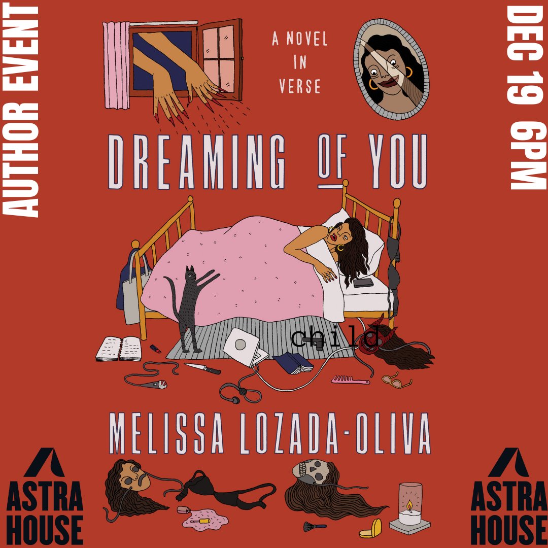 🎁 HOMETOWN HOLIDAY SPECIAL🎁  On 12/19, join DREAMING OF YOU's <a href="/ellomelissa/">melissa lozada-oliva</a> for an in-person reading at her hometown's <a href="/WildChildBooks/">Wild Child Book Bar</a>. Don't live nearby? This free event will be streamed virtually as well.

In-person: ow.ly/PkiF50H28jJ
Virtual: ow.ly/6oz850H28jI