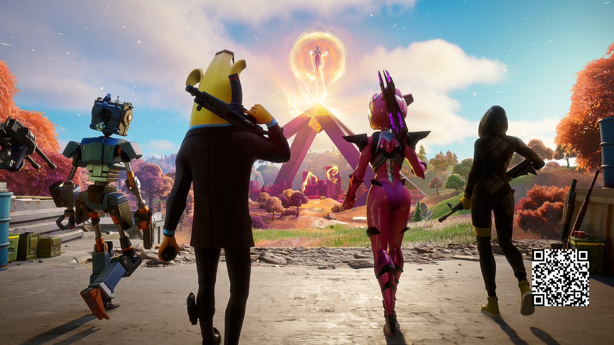 FortniteDaily's tweet photo. #Fortnite News Update: The End is Near
"Battle the Cube Queen during the Chapter 2 Finale: The End on December 4th at 4 PM ET! Save the date to show your friends you plan to attend and scan the QR code to learn more." https://t.co/w4NemrxI0Y