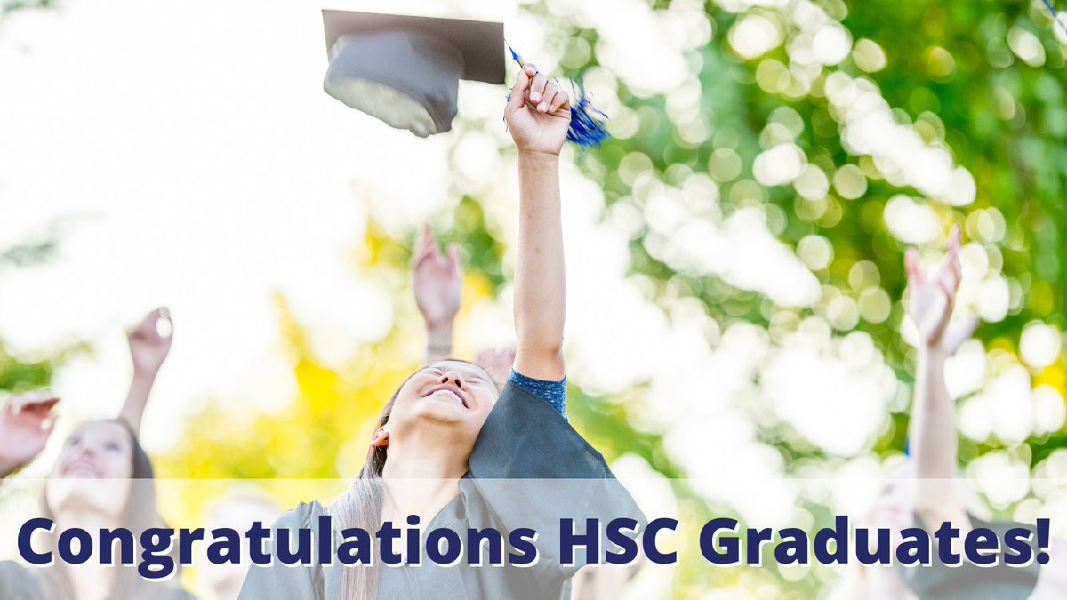 🎓A big congratulations to all the students who completed their HSC exams! You conquered through a stressful year. We wish you the best of luck for the future ahead.  #HSC2021 #StayHealthyHSC #studentlife #academictwitter