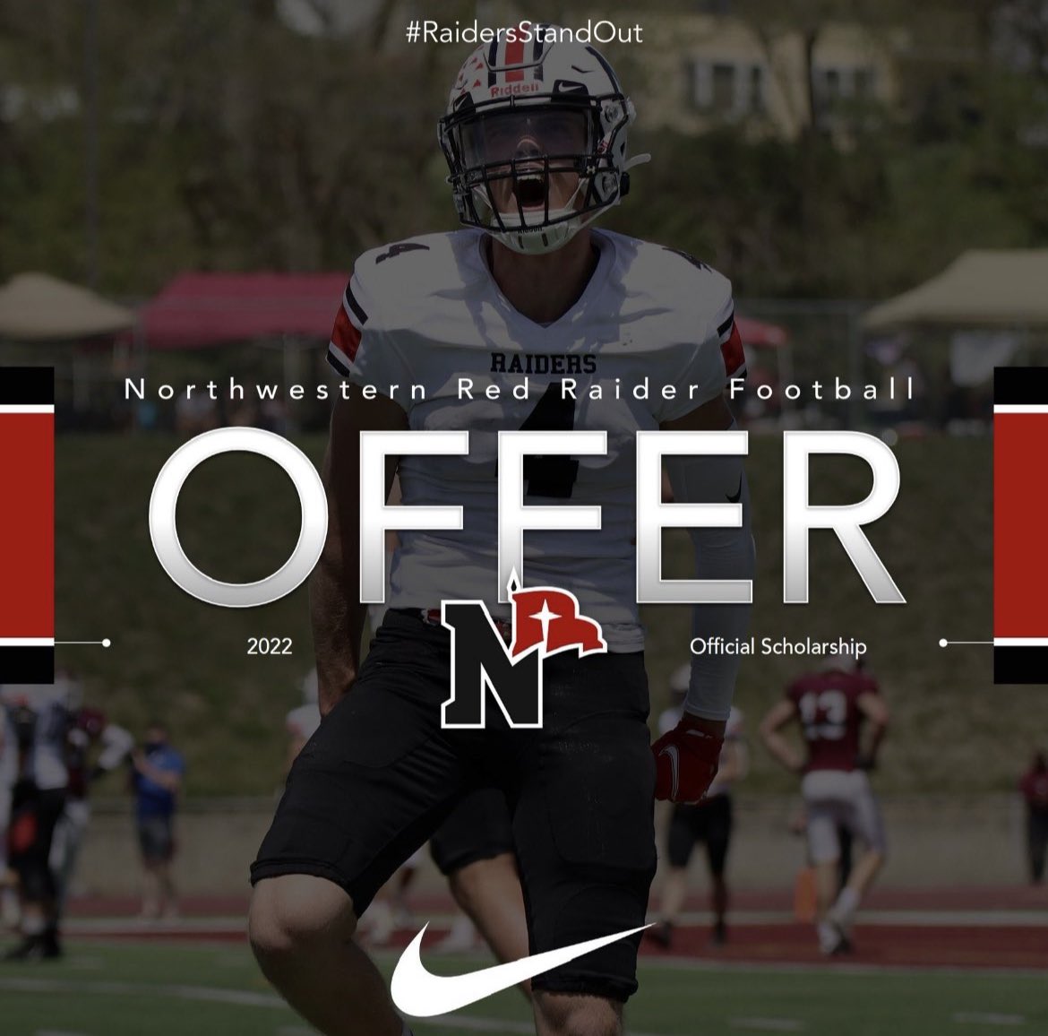 After a great conversation with <a href="/Coach_JDavis/">Joshua Davis</a> and <a href="/coachmmmcc/">Matt McCarty</a> I am excited to announce that I’ve received an offer to play football at Northwestern Collge! <a href="/nwc_fb/">Northwestern College Football</a>