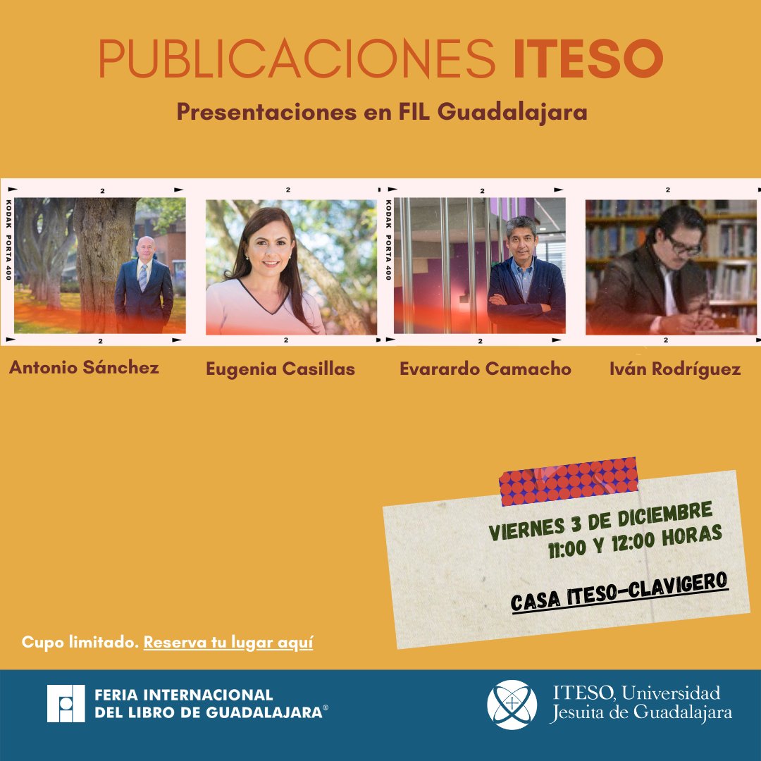 PublicaITESO's tweet photo. #EdicionesJesuitas #FILGuadalajara #ITESOenlaFIL
Entramos en la recta final de las presentaciones de 📚 del @ITESO. 📌3 de dic. 11:00 hrs. "Aplicación de los principios éticos en las psicologías" y 12:00 hrs. "Ensayo de ética para psicólogos"
Reserva tu lugar en la Clavigero https://t.co/XP83QDKz5o