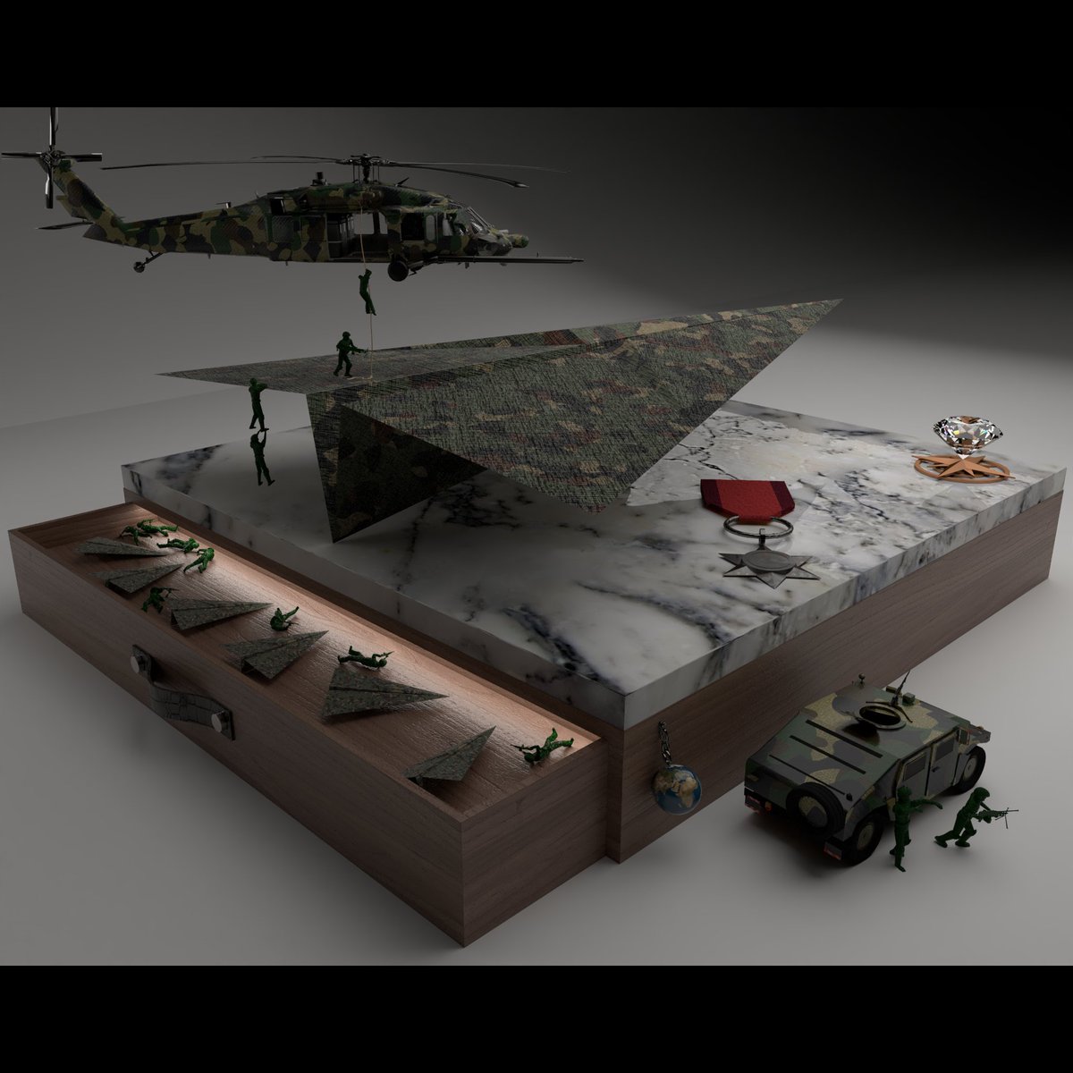 PaperPlanesNFT's tweet photo. ➣#Camo Plane.

➣The first collection has already landed... ➣Be the first to get your plane...

➣0,012ETH...

➣Go to get them in opensea...⇣⇣

➣LINK IN BIO !!!

➣PaperPlanesProject...

#NFTs #NFT #nftart #nftcollectors #opensea #Ethereum #cryptoart #Crypto #digitalart https://t.co/ZUh9LqQb9c