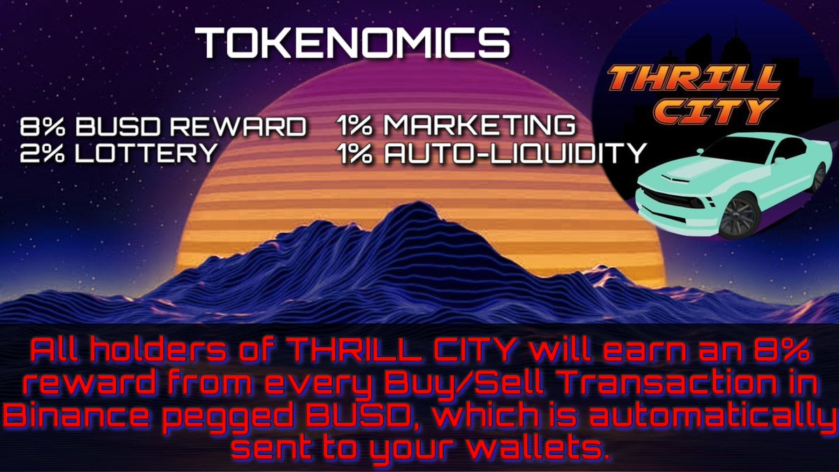 ThrillCity21's tweet photo. @cryptattoo 🚘THRILL CITY 🏙🏬

- Refreshing the childhood memories of Need for speed on BSC that rewards on each win.

🛡PRIVATE SALE IS NOW OPEN 🔥
🔵25SLOTS LEFT 🔥🔥🔥

⚠Join Now⚠
📩TG: https://t.co/K2LpksC0k8 https://t.co/cNovpWXuoc