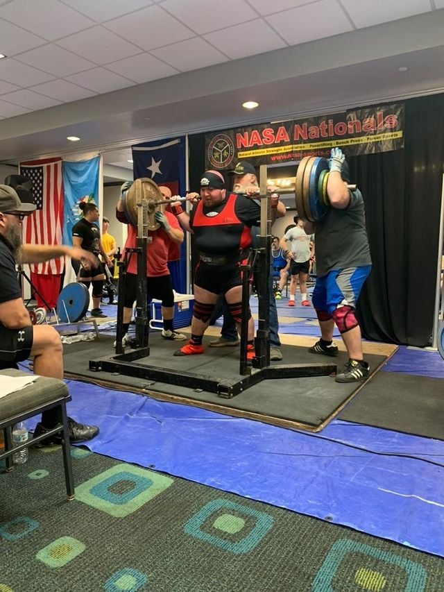 nasapl's tweet photo. A collection of squats from the 2021 NASA Masters Nationals &amp; Southwest Regional two weeks ago! Great job, everyone! #NASAPL #NASAPowerlifting #Gym #Fitness #Lifting #DrugFree #LiftingLarge #Inzer https://t.co/pf9pnqObFh