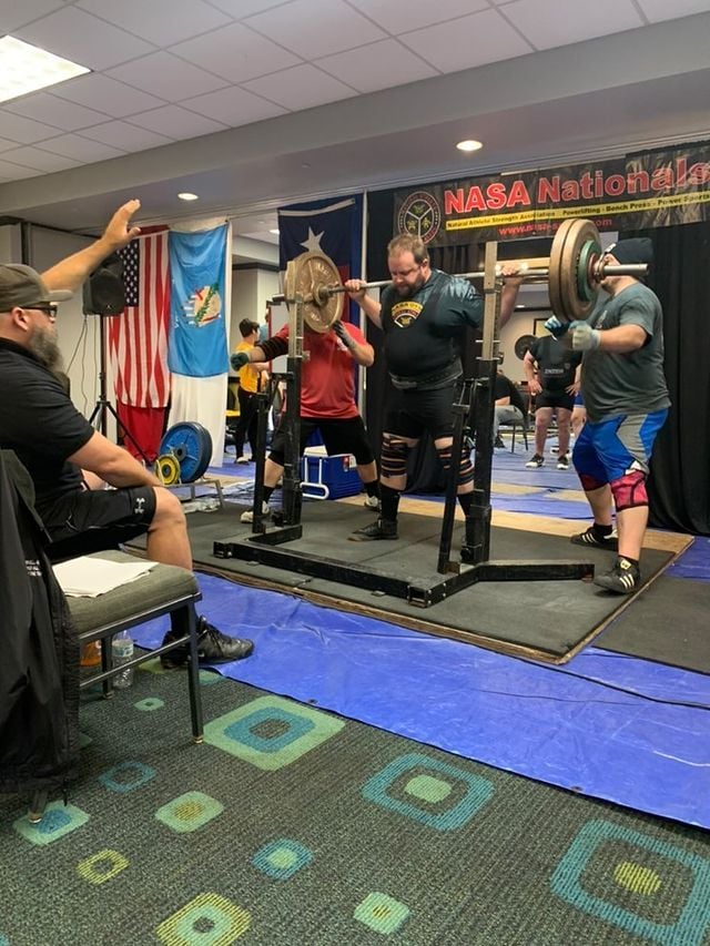 nasapl's tweet photo. A collection of squats from the 2021 NASA Masters Nationals &amp; Southwest Regional two weeks ago! Great job, everyone! #NASAPL #NASAPowerlifting #Gym #Fitness #Lifting #DrugFree #LiftingLarge #Inzer https://t.co/pf9pnqObFh