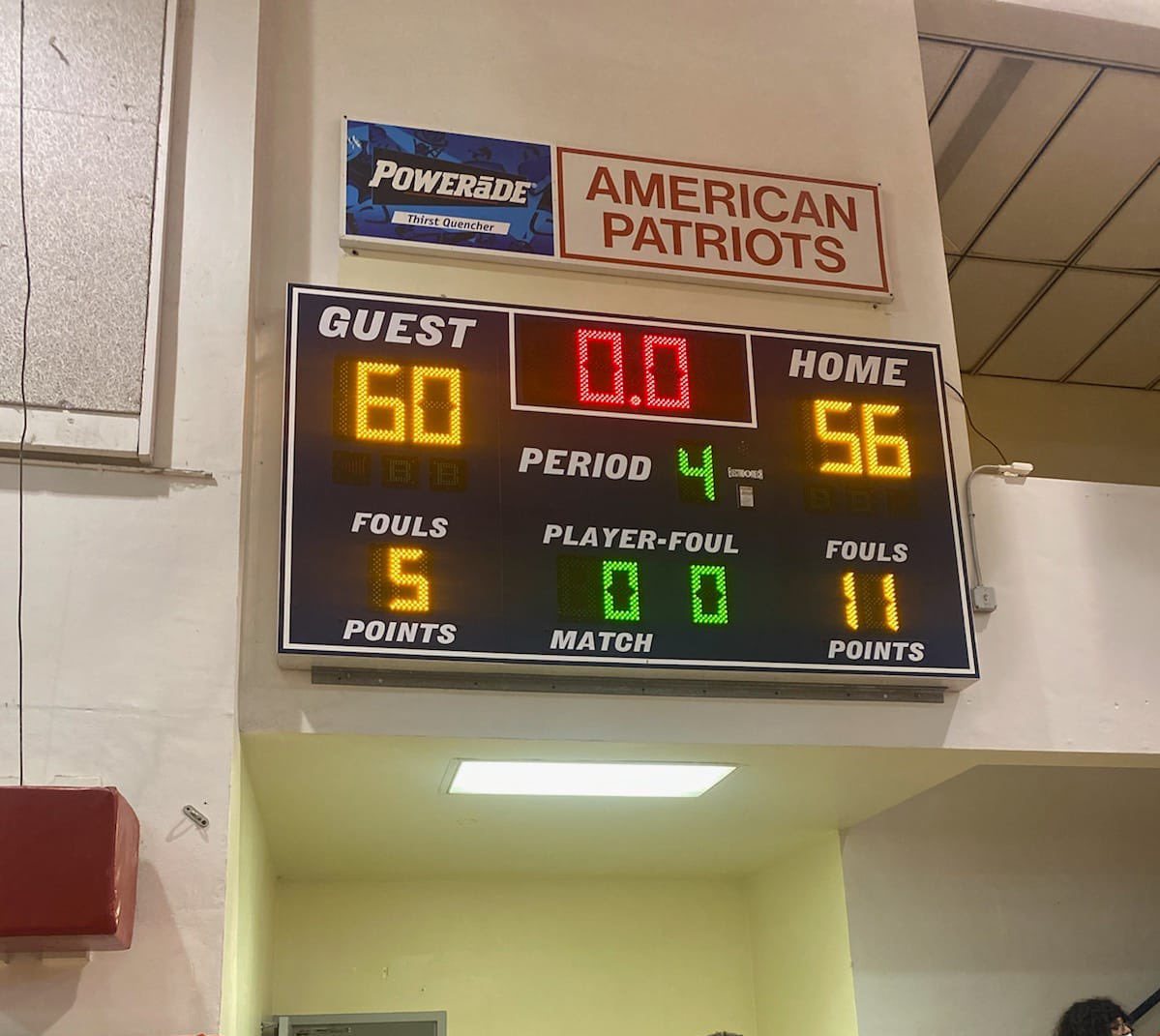 ASHPatriots's tweet photo. Great game!Great Battle!between AMERICAN &amp; NORTH MIAMI. AP boys came up a little short. @miamidadebb final 60-56 https://t.co/2phH4x3Gck