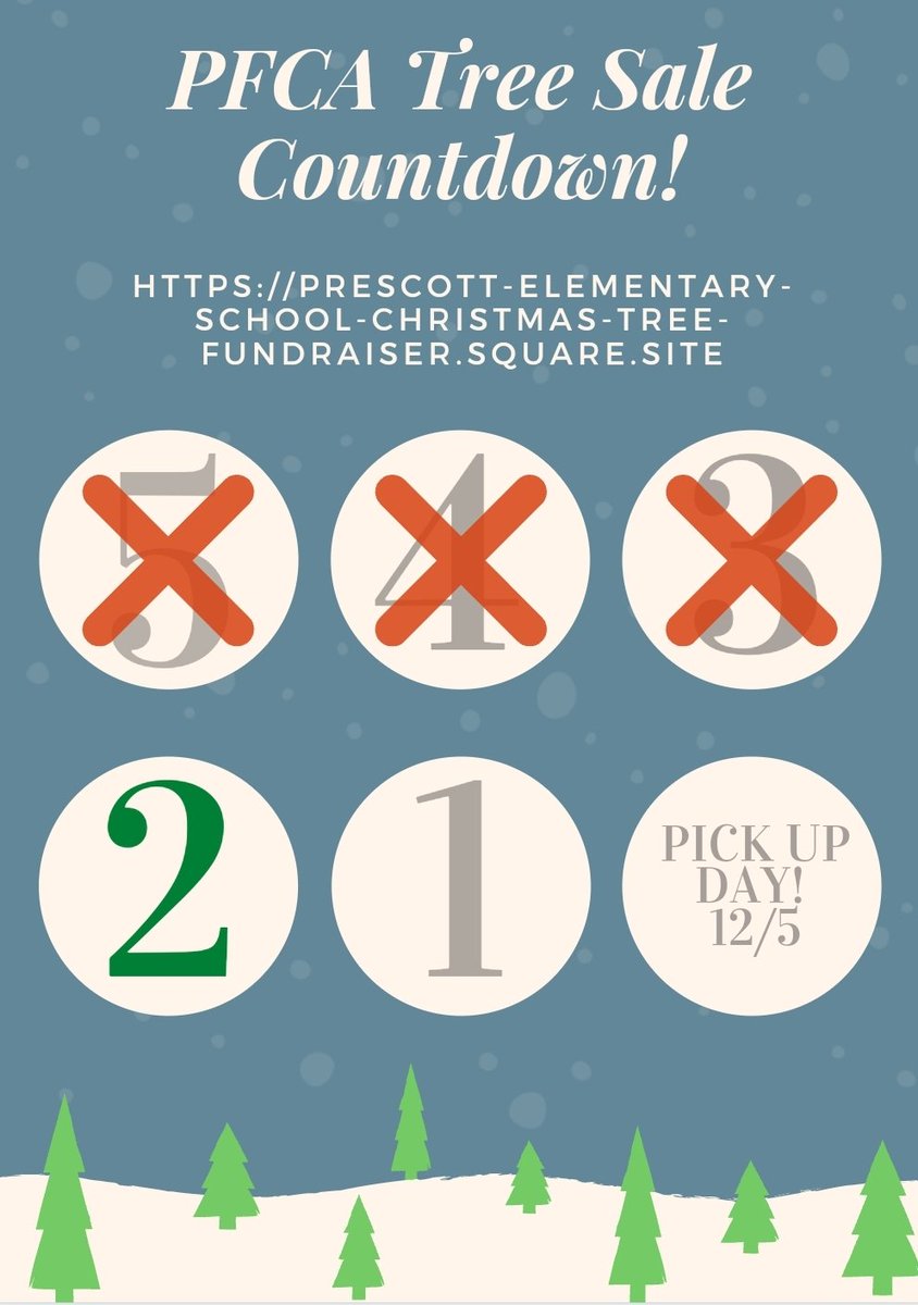 CommunityPfca's tweet image. This evening and tomorrow left to pre-order a Holiday Tree and Wreath and support Prescott Elementary! Place your order here: …christmas-tree-fundraiser.square.site