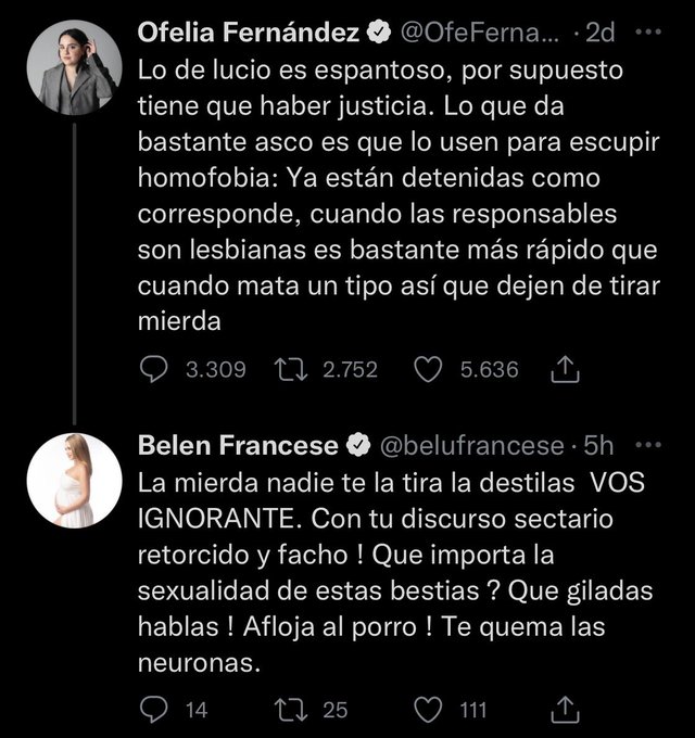 Belén Francese explotó en Twitter 