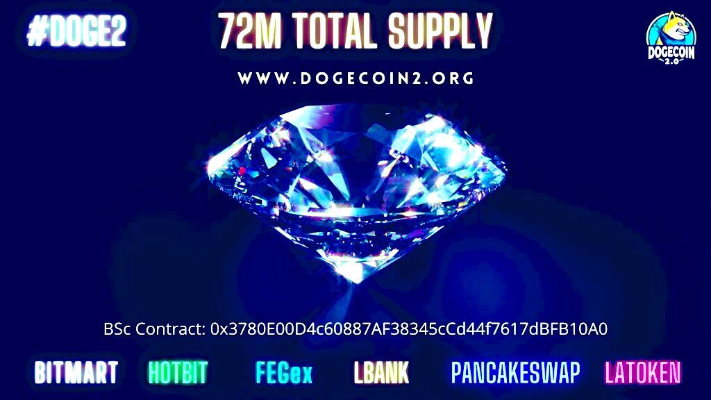 apc80322761's tweet photo. Alert! π #doge2 has 72 million supply cap, no other tokens will be minted! Dev wallet π liquidity pool are locked which makes this token #RugPullProof! https://t.co/6U0DsZgLJA has Tokenomics unlike any other! #Doge2 kick backs are more valuable due to the low supply! #100xgem https://t.co/naMDiwLN6w