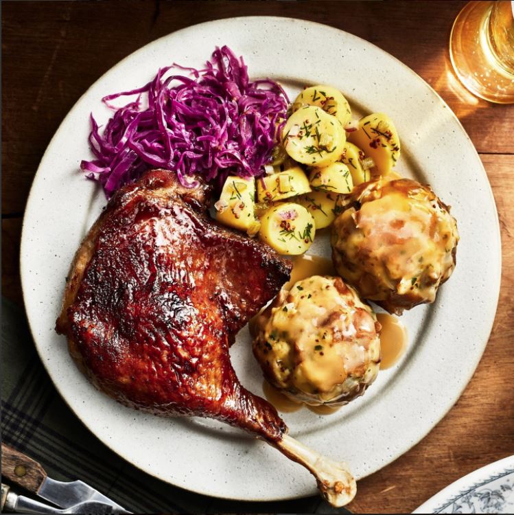 Roast_Goose's tweet photo. Food and Wine featured our Goose Legs in
this Roasted Goose Legs with Sour Cherry Glaze and
Gravy and they look AMAZING! @foodandwine
#goose #gogoose #roastedgoose #glaze #Christmas #food #gooselegs #roastedgooselegs #Christmasgoose
#chri#foodandwinehttps://bit.ly/3EoF5P9 https://t.co/yJ6B9TO7DE