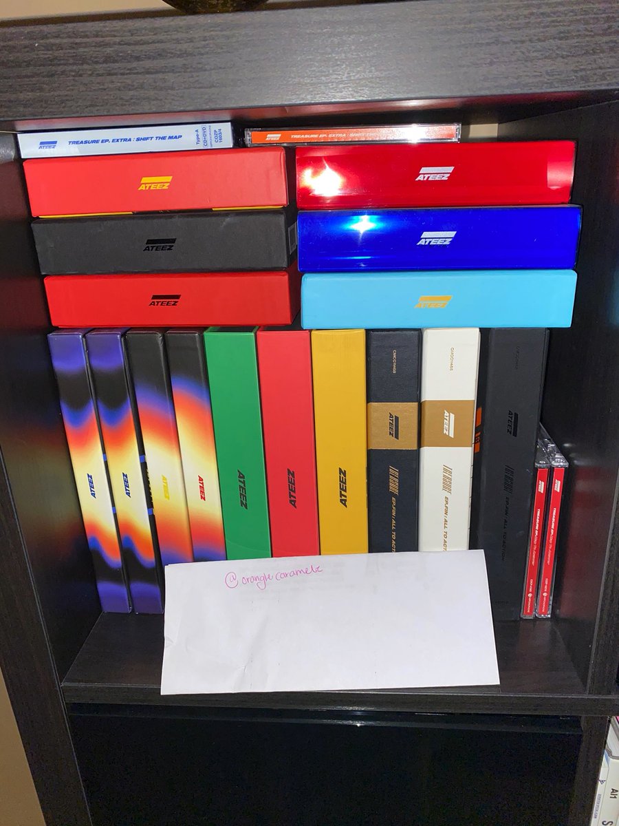 orangecaramelz's tweet photo. WTS 
Ateez albums (treasure to fever part 2.)
- have both korean and japanese releases 
- have pc for most of them 
- shipping from canada 
- DM me for info https://t.co/9satKYrzne