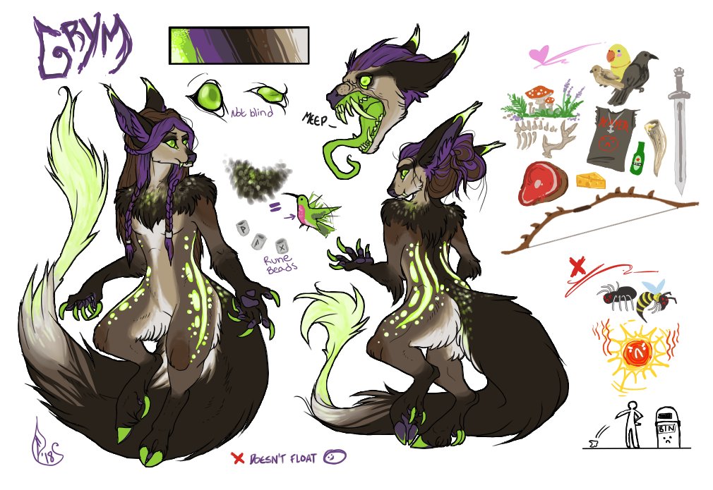 ArtOfGrimmuzA's tweet image. Evolution of Grym, 2017/18 ~ 2020/21.
With 2022 just around the corner, plans and goals to update and upgrade my characters will follow once I complete this commission que. Refs for new characters I have been working on too! 
💜🐸💜

#ocevolution #sonaevolution #fursonaevolution