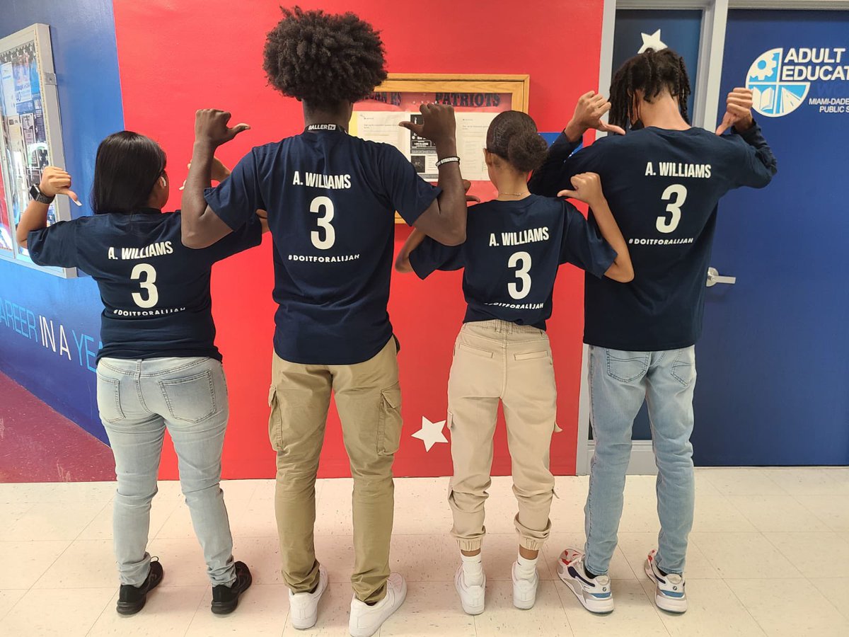 ASHPatriots's tweet photo. This years TEAM T-shirts honor our PG Alijah Williams #3 We love you! #DoItForAlijah ❤️🙏🏾💪🏾AP BOYS AMERICAN https://t.co/EeJO6VFKYW
