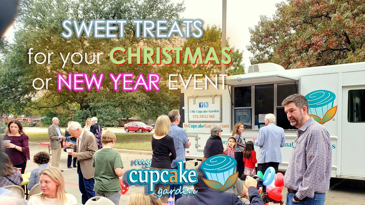 MyCupcakeGarden's tweet photo. SWEET TREATS🧁
→ For your CHRISTMAS or NEW YEAR Event!
[ Info@MyCupcakeGarden.com ]

#Christmas2021 #NewYear2022 #FoodTruck #DFWFoodTrucks #Dessert #Celebrate https://t.co/RgUu1tDopV