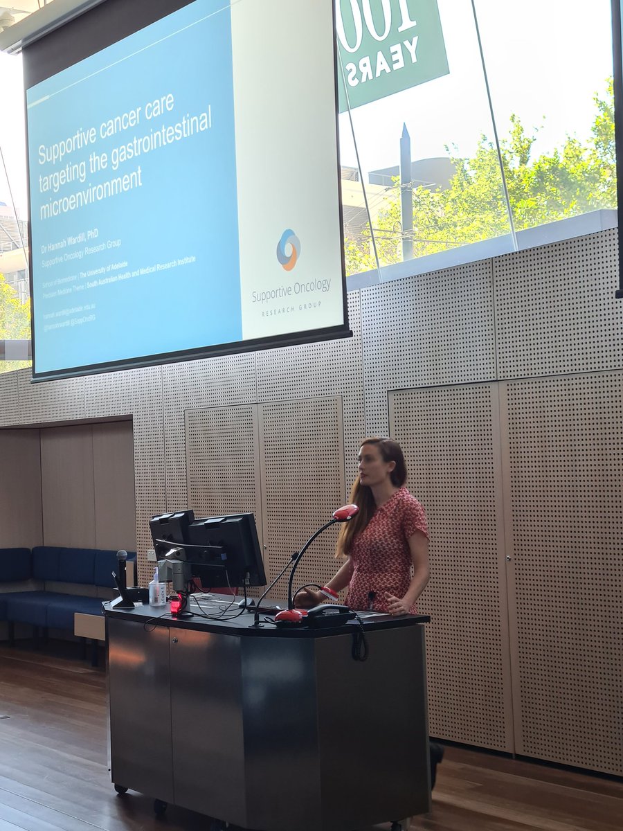 Kicking off the Adelaide Pharmacology Group 27th Annual Scientific Meeting with a fantastic talk by <a href="/hannahrwardill/">Dr Hannah Rose Wardill</a>!
