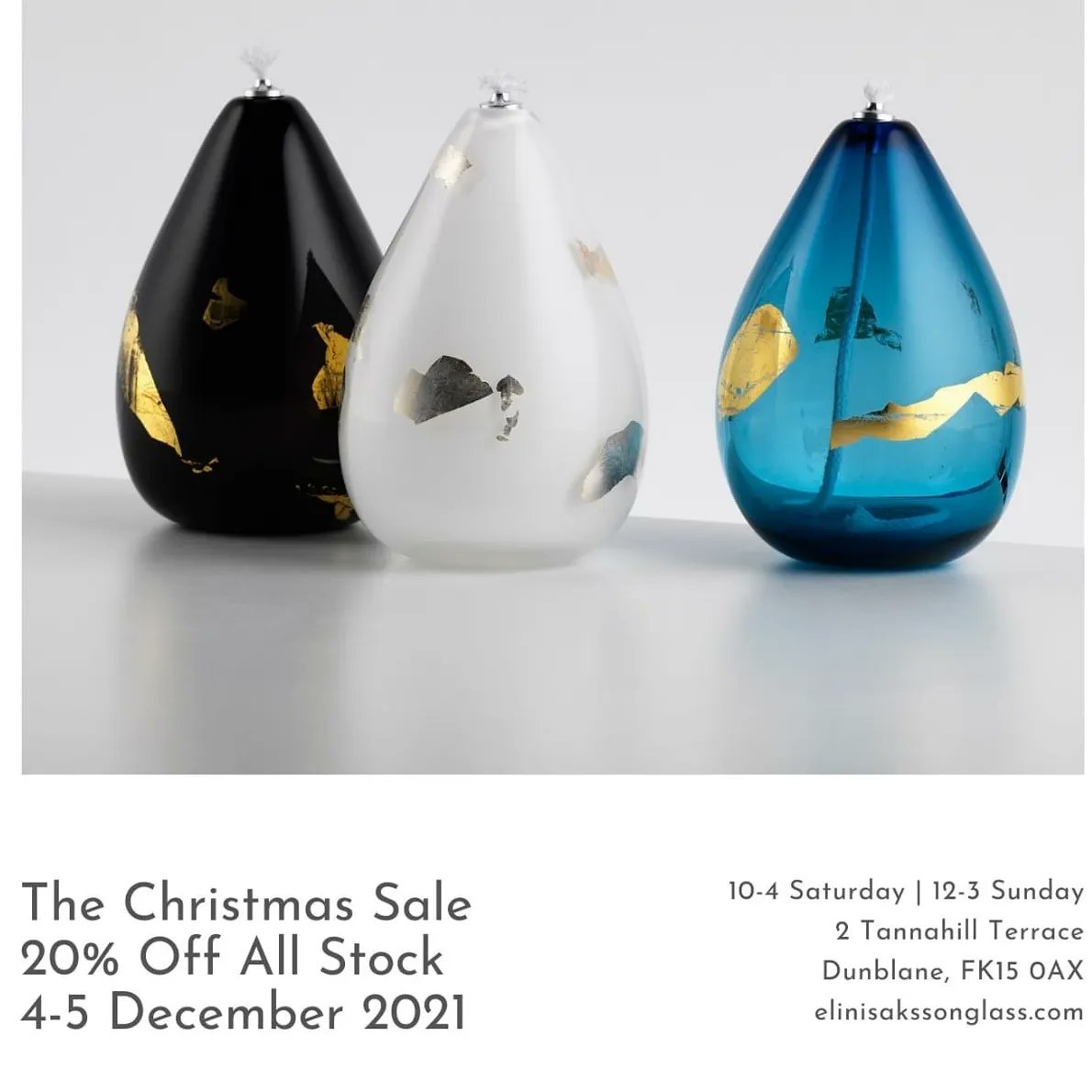 ElinIsaksson's tweet photo. Our Christmas sale is on 4-5th Dec with -20% of all stock &amp; seconds for sale at 50% off. Welcome! 🎄🎄🎄 https://t.co/XtxJ35FdLS
