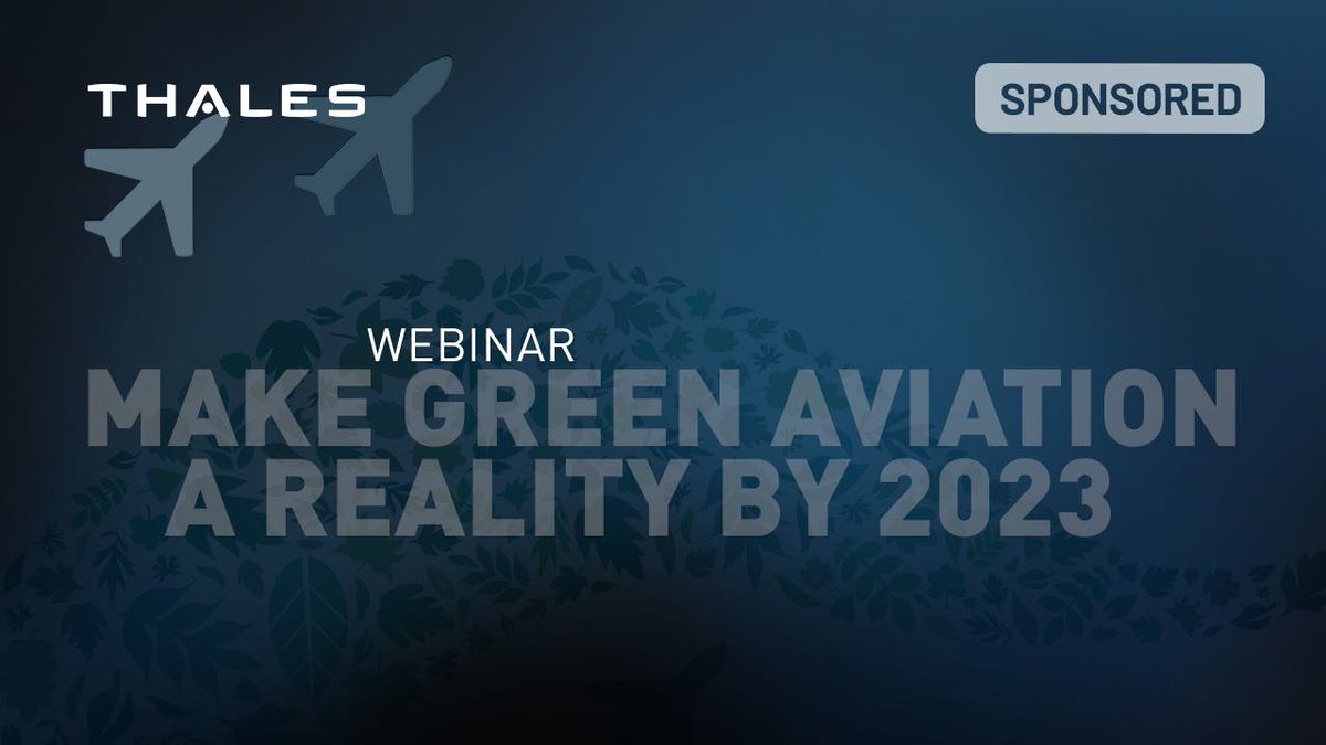 In this interactive session, <a href="/thalesgroup/">Thales Group</a> shares their view of the green concepts being developed that can help to make green aviation a reality by 2023. Learn how Thales plans to reduce aviation's environmental footprint here. bit.ly/2OxEFkQ