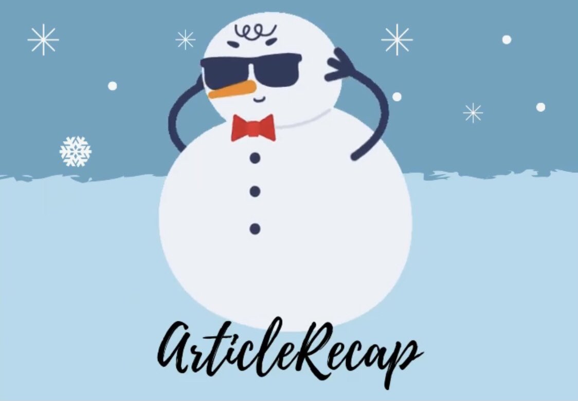 Check out the article recap on our insta!!