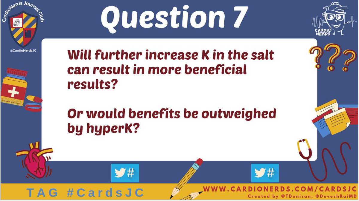 CardioNerdsJC's tweet photo. There was no graded decrease📉📉 or increase📈📈 of salt🧂🧂 substitution.
Will further increase K in the salt can result in more beneficial results?
Or would benefits be outweighed by hyperK?
#CardsJC #SSaSS https://t.co/oTUTwFc2FV