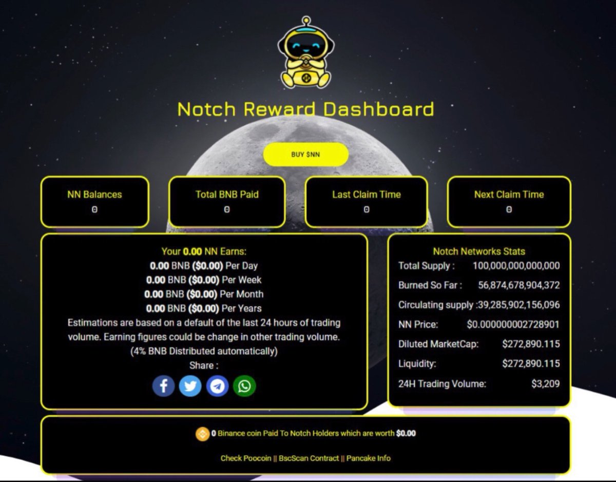 NotchToken's tweet image. Notch Reward Dashboard is available now. Check your BNB Reflection by daily/weekly/yearly 😇🇦🇺🇬🇧 reward.notchswap.com #notch #BSCGem #Binance  #CryptocurrencyNews #Launchpad #notchswap #decentralized #hiddengem #DEX #PancakeSwap