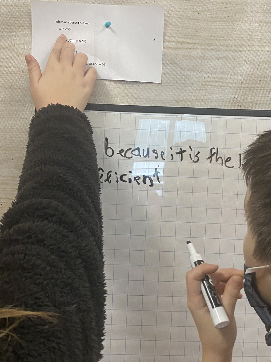 iluv2teach5's tweet photo. If you give kids the #vocabulary and the context and the experience with the vocabulary, they begin to use the vocabulary and it is a beautiful thing. #iteachmath #4thgrade #wodb #decideanddefend https://t.co/fZ0QyFFRgJ