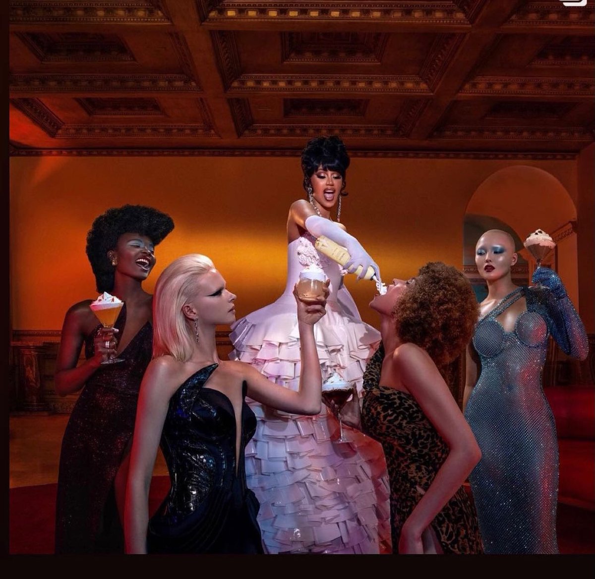 OWNITBH's tweet photo. Had the pleasure of working on @iamcardib new campaign #Whipshots with my girl #grisselhair. Look out for this alcohol infused whipped cream in stores! #hair #mensgrooming #couture #cardib https://t.co/Ve827Coapb