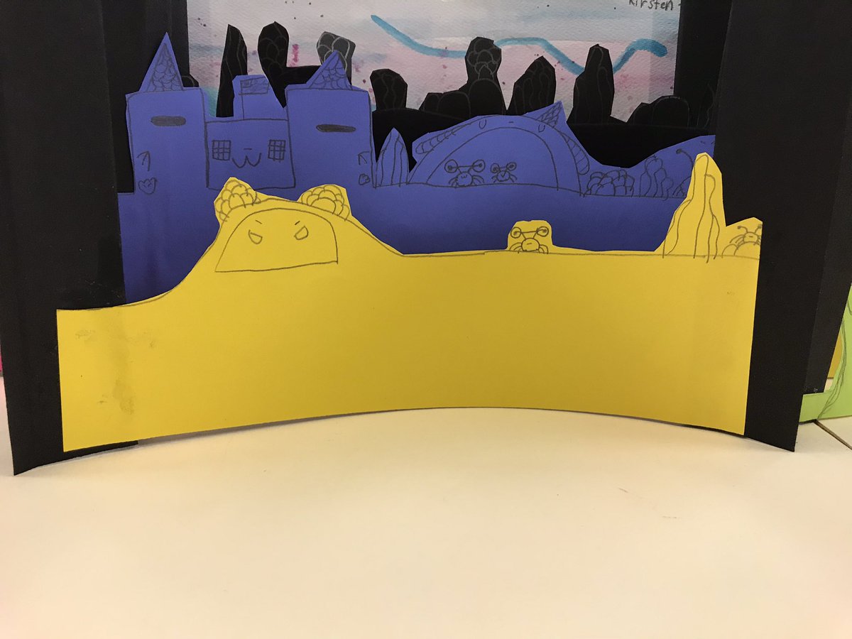 The 4th graders <a href="/EllendaleSchool/">Ellendale Elementary School</a> designed interesting tunnel books! These 4 artists made theirs to be a zoo displayed together. Thanks to <a href="/AltruriaTigers/">Altruria Elementary</a> art teacher Sara Hagy for sharing the idea. #BCSFineArts <a href="/MichelleSBardos/">Michelle Bardos</a>
