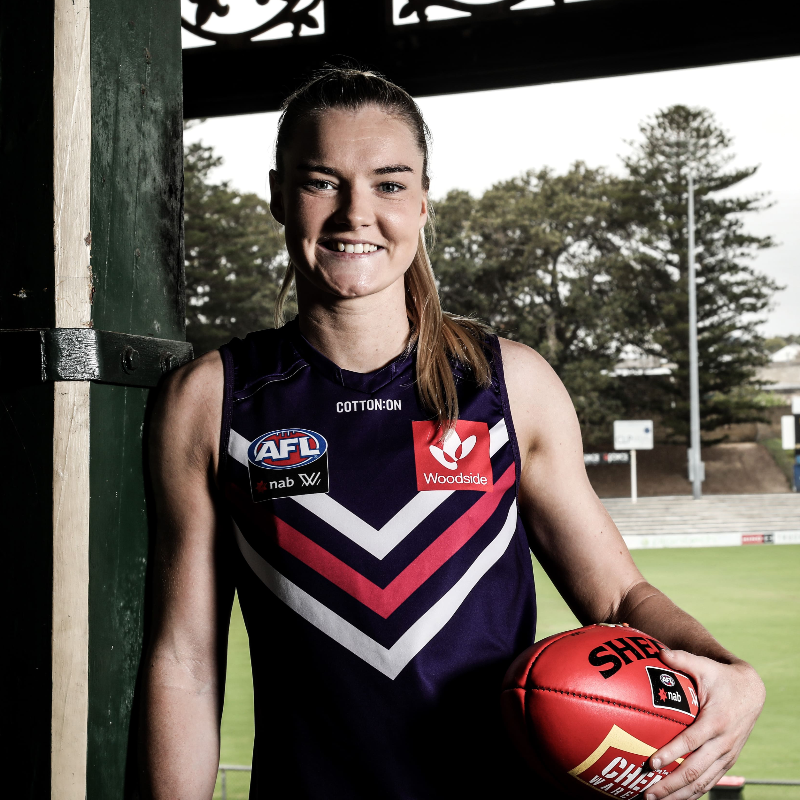 freodockers's tweet photo. Our new captain ⚓️

Hayley Miller reflects on her Fremantle journey that started in 2016.

#foreverfreo