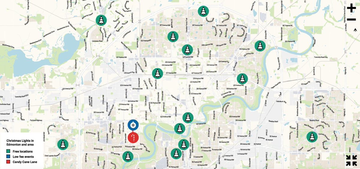 edmontonjournal's tweet photo. Our interactive holiday light displays map is now live on the Journal Christmas blog. If there's a house decked out in Christmas splendour in your neighbourhood, let us know and we'll add it to the map. #yeg  https://t.co/mezpzoJUCe https://t.co/7MSOCiMzg6