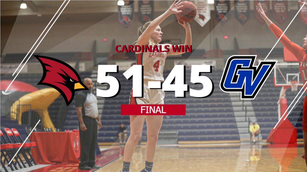 svsuathletics's tweet photo. CARDINALS WIN!!

@svsuwbb takes down No. 13 GVSU to open GLIAC play on the road 51-45

Zarycki with 25 pts, 6 rebs
Maloney 10 pts, 4 rebs https://t.co/zuWnBDWVWd