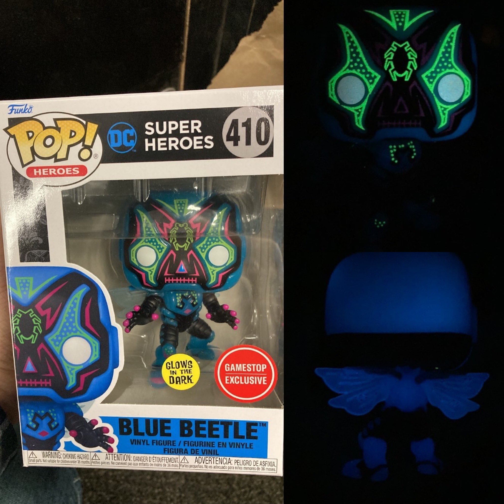 Funko POP! Movies: DC Blue Beetle - Blue Beetle with Weapon 3.7-in Vinyl  Figure GameStop Exclusive