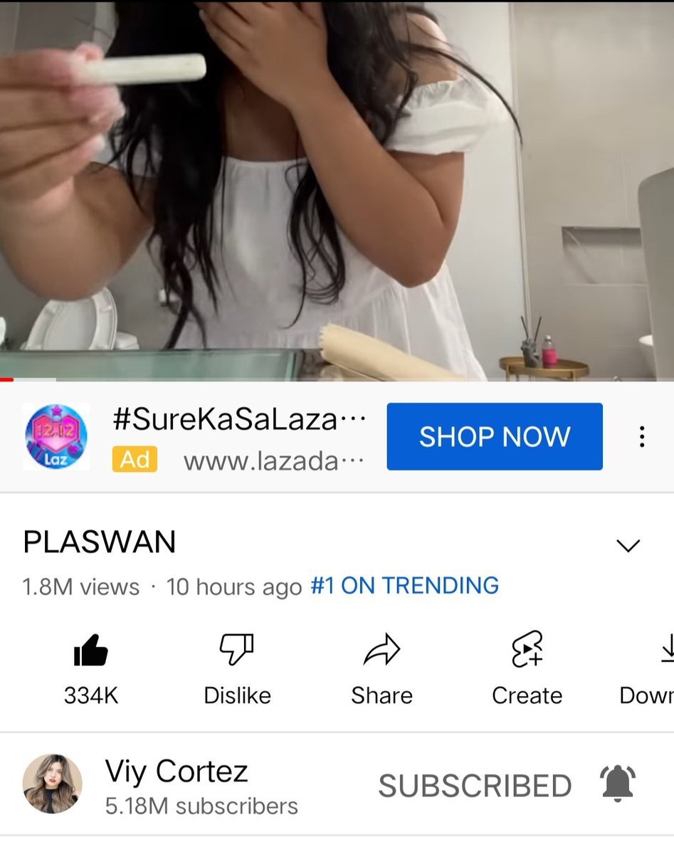 Jhaz_Moli's tweet photo. YT No 1 in trending πβππ
#PLASWAN
Congrats Ms @HiThisIsViy π
#CONGTVIYPLASWAN π https://t.co/Vwzinyn77d