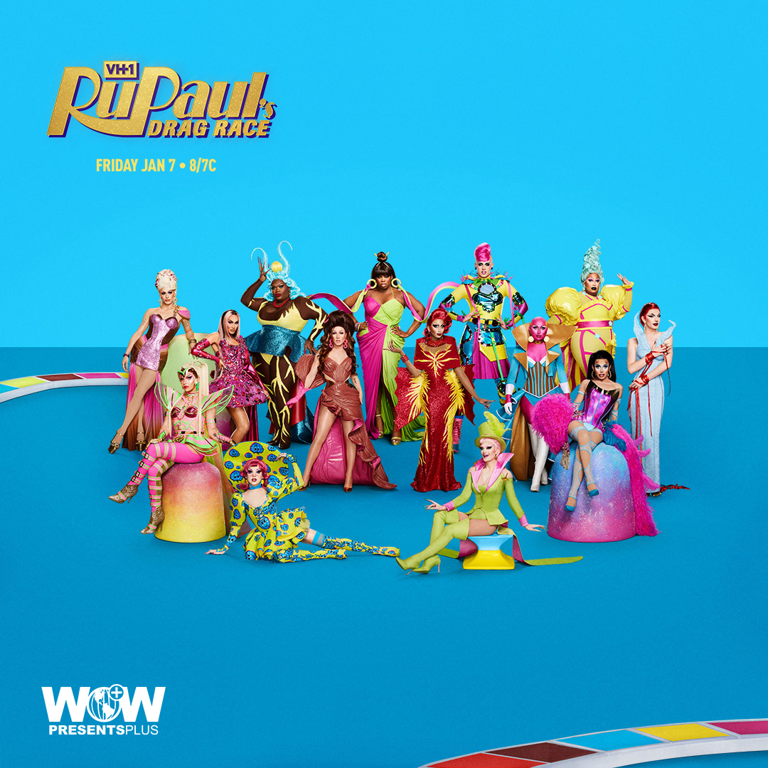 wowpresentsplus's tweet photo. Game on, babe. 🎮 

@rupaulsdragrace S14 premieres Jan 7th on @wowpresentsplus WORLDWIDE (excluding U.S., Canada, &amp; Australia) + on @vh1 in the U.S. ✨ 

Watch #DragRace Season 14 in the UK exclusively on @wowpresentsplus, #DragRace USA’s new streaming home in the UK! 👑🇬🇧 https://t.co/uhqP6JrKvx