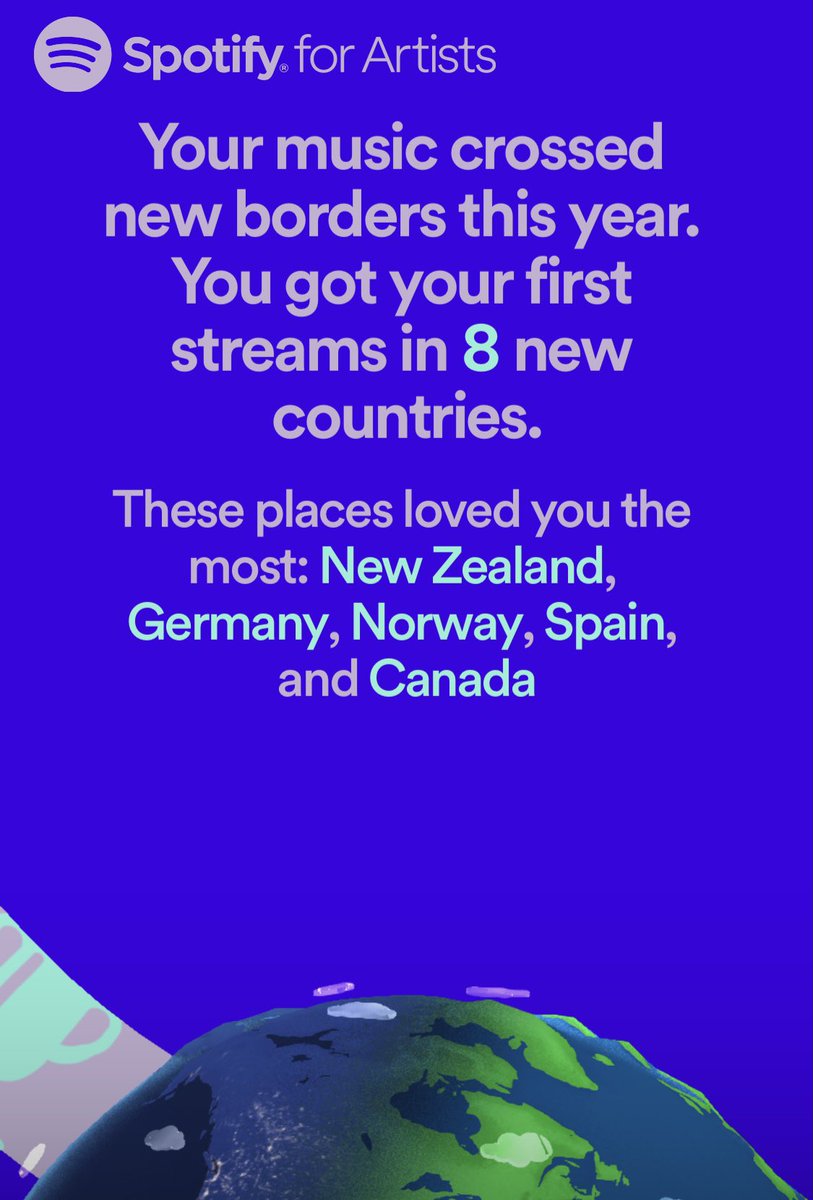 RKwonMusic's tweet photo. 1st time on #spotifywrapped as #RKwon @rkwonmusic new solo #independentartist with my 1st album release #REBelLion so this is crazy to me 🤯 that people in 8 countries have listened to my #socialjustice themed tracks @spotify @spotifyforartists #spotify @collab19music #Collab19 https://t.co/X1FnG3TLWG