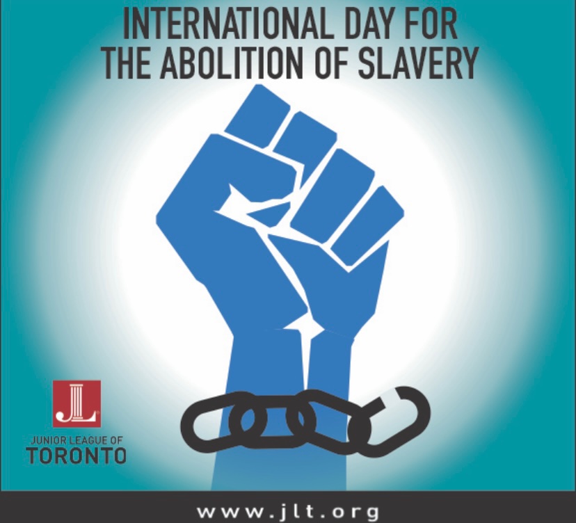 jrleaguetoronto's tweet photo. December 2nd is International Day for the Abolition of Slavery. The focus of this day is on eradicating contemporary forms of slavery, such as trafficking in persons, sexual exploitation, child labour, forced marriage &amp; forced recruitment of children for use in armed conflict. https://t.co/RXoYk4LPBR