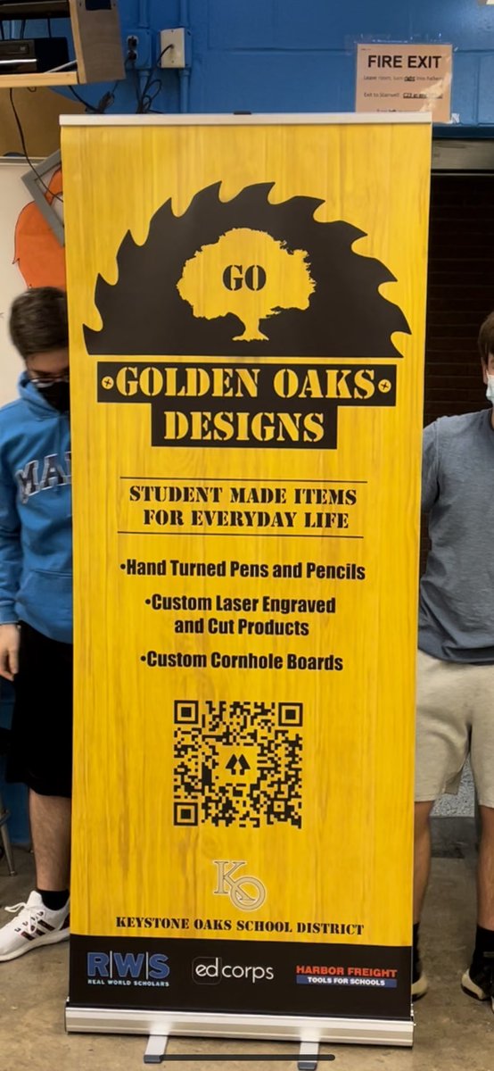 KOHS_TechEd's tweet photo. @G_O_Designs @EdCorps students just picked up their newest marketing tool they designed on their own and worked with a local sign company to have made just in time for @HandmadeArcade.  Looks Awesome! #koproud
@RWScholars @HFTforSchools @KOGoldenEagles @ar_Mathis https://t.co/d2bAIsbbxX