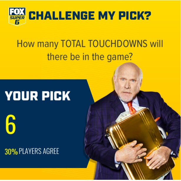 RickVreal's tweet image. BOOM! These are my picks I just made on @foxsuper6 ! Can you beat me for a chance to win free cash? foxsuper6.onelink.me/y0bF/e46a6e6b
