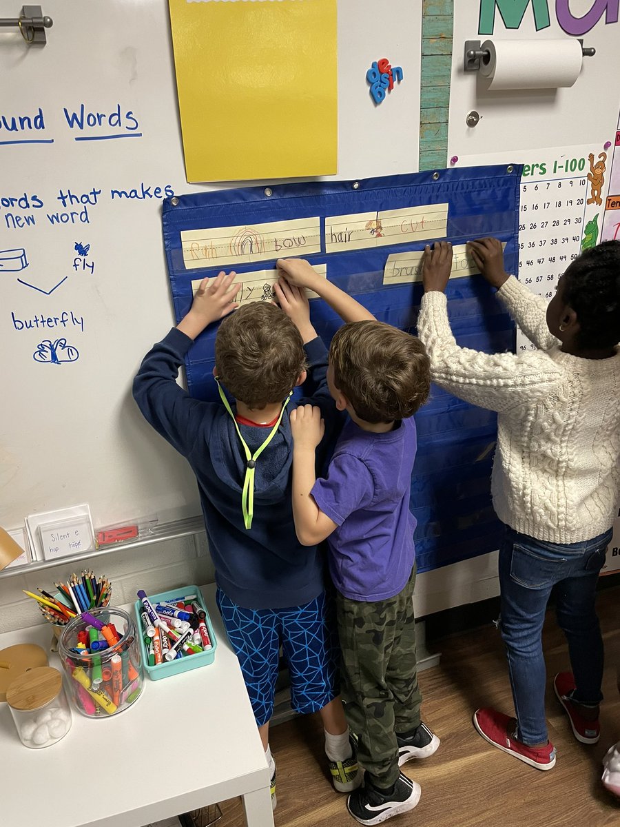 MrsSteadman_FCE's tweet photo. #MakeDecemberMagic Day 2 of compound words…matching what we created! The giddy excitement was the clue it was a success. #handsonlearning @HumbleISD_FCE @MrsHathorn_FCE @PrecusGlover https://t.co/UvXZR63TQ8