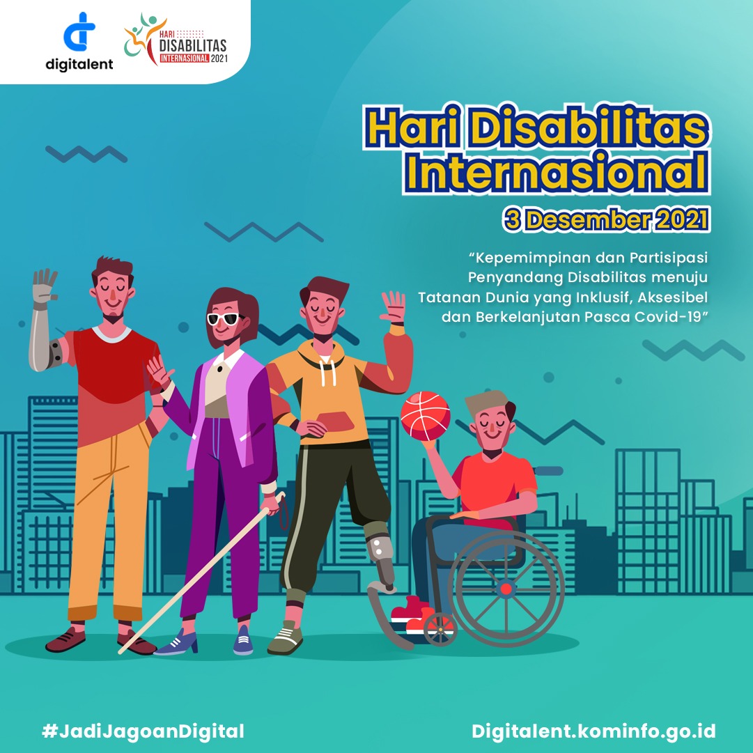 DTS_komdigi's tweet photo. Selamat Hari Disabilitas Internasional Digiers!

Mari bergerak dan tunjukan Prestasimu, sehingga menjadi talenta digital Indonesia bersama Digital Talent Scholarship! 👏

#HariDisabilitasInternasional
#JadiJagoanDigital
#DigitalTalentScholarship
#MakinCakapDigital https://t.co/zP4oQs4Vrm