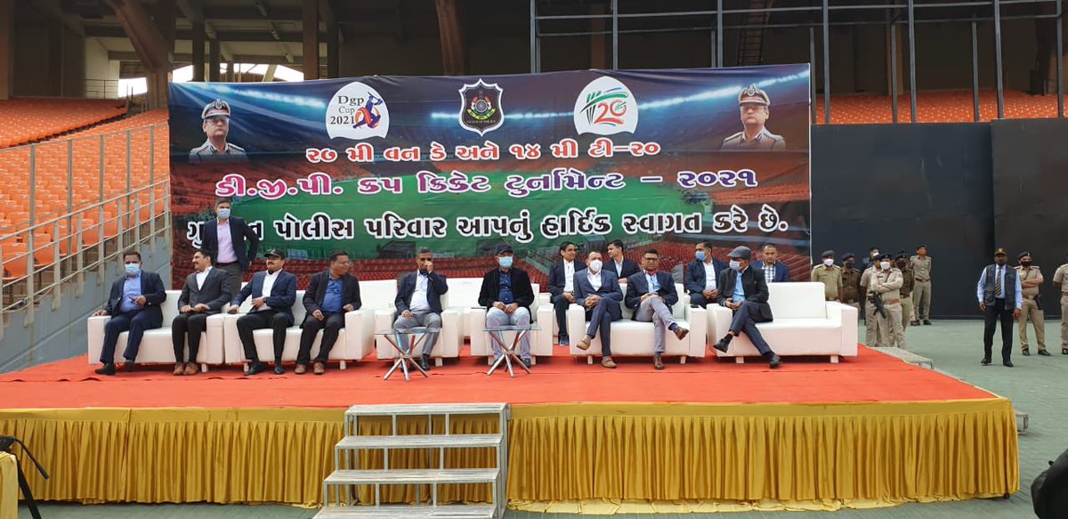 AjayChoudharyIN's tweet photo. DGP Cup Final Cricket Match at Narendra Modi Stadiun Ahmedabad.

@AhmedabadPolice @sanghaviharsh @dgpgujarat @ashishbhatiaips @GujaratPolice @BCCI @GCAMotera @VadRuralPolice https://t.co/e8WP2ZNH9P