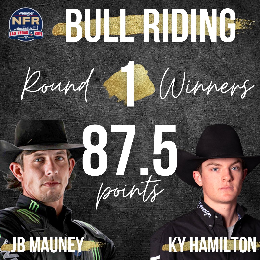 PRCA_ProRodeo's tweet photo. JB Mauney and Ky Hamilton tie for the big money earners on Night 1 out of the yellow bucking chutes. https://t.co/CXa9Pooa1y