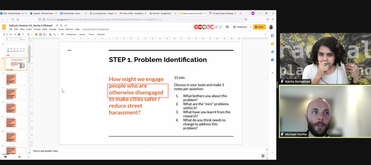 ElsaMarie D'Silva (she/her) 🇮🇳 (@elsamariedsilva) on Twitter photo The Design Challenge for safer cities - R U Safe? is underway. We are almost at the end of our masterclasses. On day 3 we had a design sprint which was fun. Thanks <a href="/KavitazG/">Kavita Gonsalves</a> <a href="/QUTdesign/">QUT Design Lab</a> <a href="/UrbanInf/">Urban Informatics</a> for a great session. <a href="/AusCG_Mumbai/">Australian Consulate General, Mumbai</a> <a href="/TheSafecityApp/">Red Dot Foundation - Safecity</a>
#16days #EndVAW <a href="/huntermg_scr/">Michael Hunter</a> The Design Challenge for safer cities - R U Safe? is underway. We are almost at the end of our masterclasses. On day 3 we had a design sprint which was fun. Thanks <a href="/KavitazG/">Kavita Gonsalves</a> <a href="/QUTdesign/">QUT Design Lab</a> <a href="/UrbanInf/">Urban Informatics</a> for a great session. <a href="/AusCG_Mumbai/">Australian Consulate General, Mumbai</a> <a href="/TheSafecityApp/">Red Dot Foundation - Safecity</a>
#16days #EndVAW <a href="/huntermg_scr/">Michael Hunter</a>