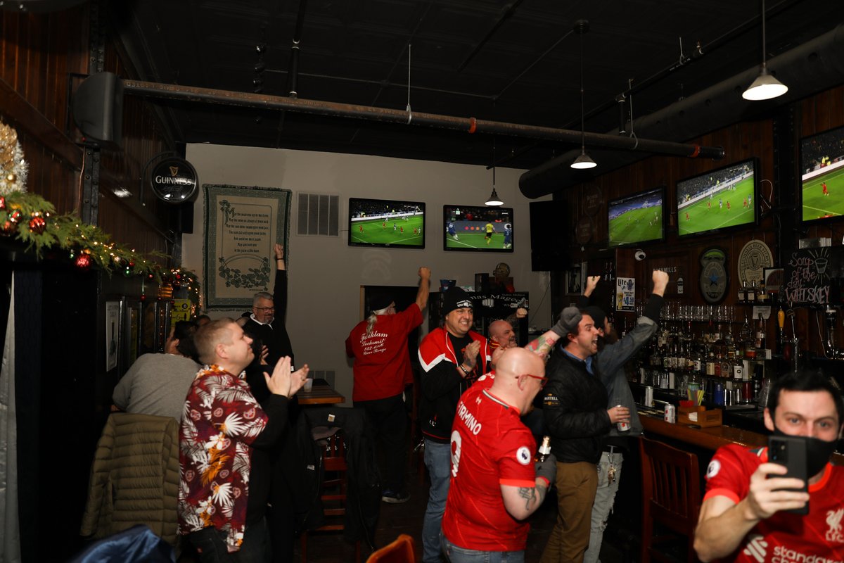 OLSCDetroit's tweet image. MERSEYSIDE IS RED!! Beautiful 4-1 win from the lads and a brilliant goal from the skipper. Thank you to everyone who came out in the middle of a weekday to celebrate with us, we had both familiar and new faces in attendance! 
#olscdetroit #ynwa #MerseysideDerby #lfc #lfcdetroit