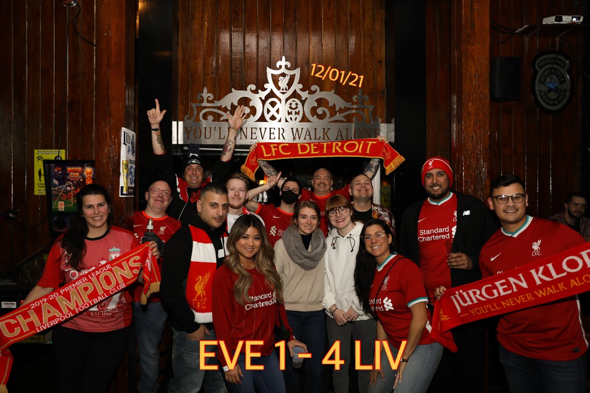 MERSEYSIDE IS RED!! Beautiful 4-1 win from the lads and a brilliant goal from the skipper. Thank you to everyone who came out in the middle of a weekday to celebrate with us, we had both familiar and new faces in attendance! 
#olscdetroit #ynwa #MerseysideDerby #lfc #lfcdetroit