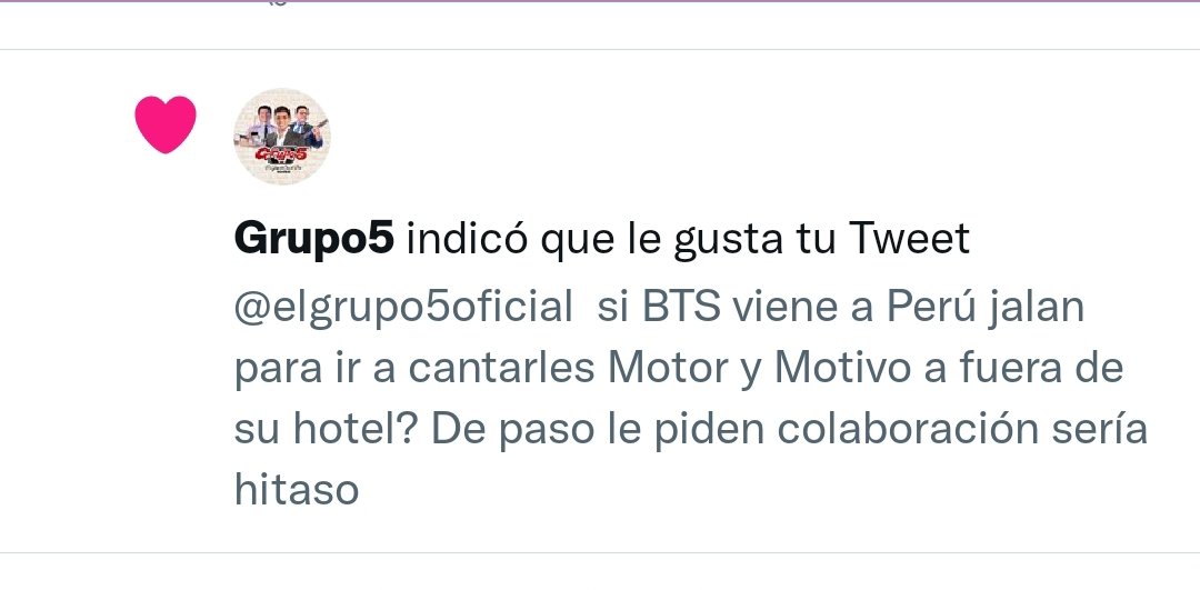 Pushi_yoongi's tweet photo. Ya tenemos al grupo 5 para cantar Motor y Motivo, ahora quien se trae una alpaca para Jin?
Bangtan cada vez más cercaaa
#BTSenPeru2022 https://t.co/r0wlHMPHFd